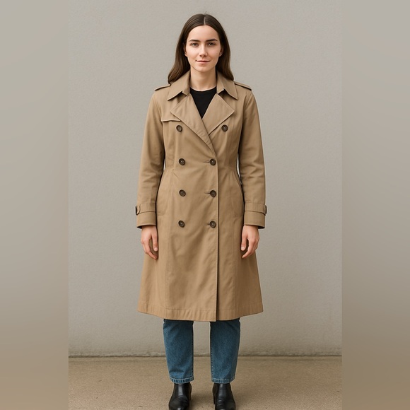 Michael Kors beige trench coat - Picture 1 of 8